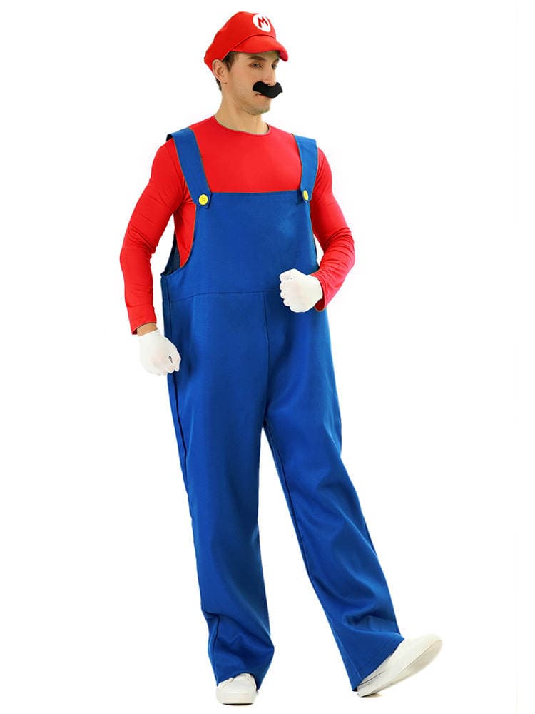 Foreign trade Hot Selling Halloween Costume Super Mary aubiqi princess dress cosplay game uniform couple clothes 4