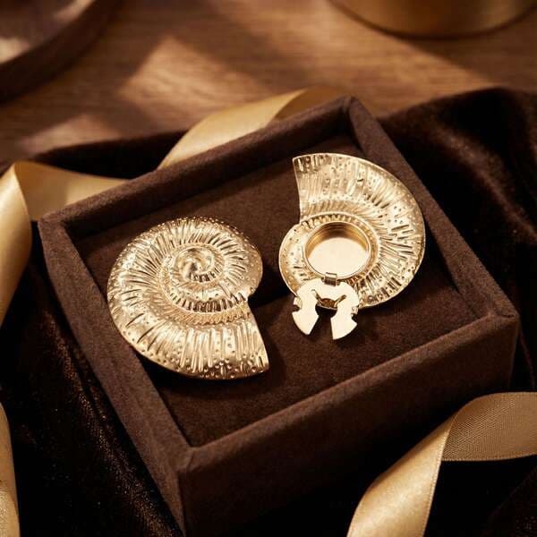 Button Cover Fashion Retro Gold-Plated Shirt Cufflinks Chrysocolla Fossil Button Cover Collar Button Rhinestone Button
