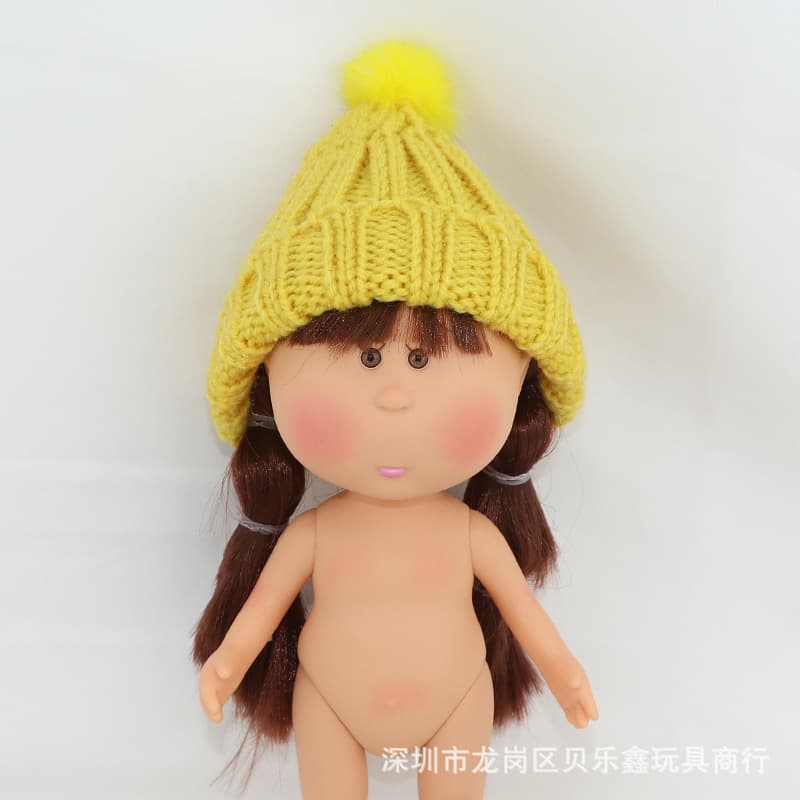 C151 yellow fur ball cap (without baby)