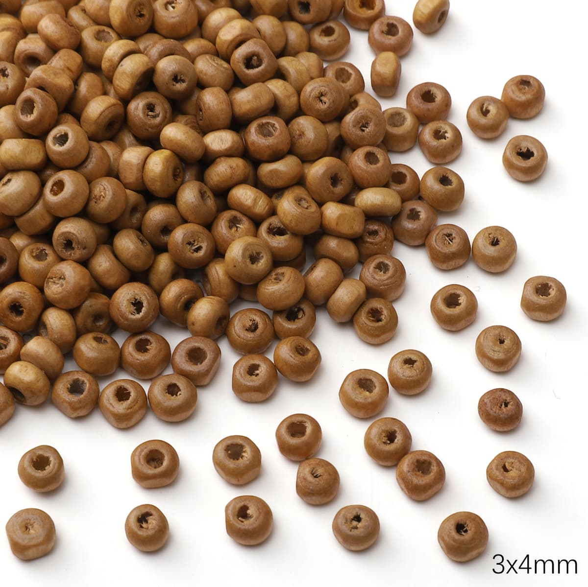 Brown flat round beads 20 pcs/pack