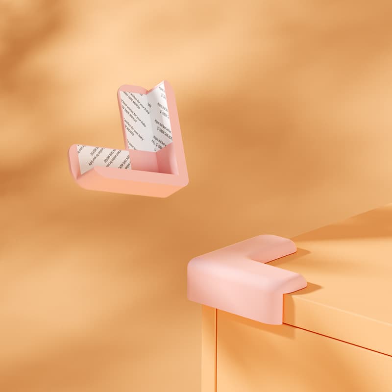 L-shaped anti-collision corner pink