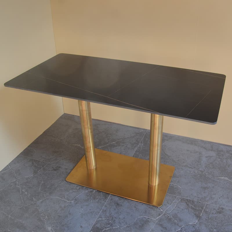 Lauren black gold 120*60+titanium stainless steel feet