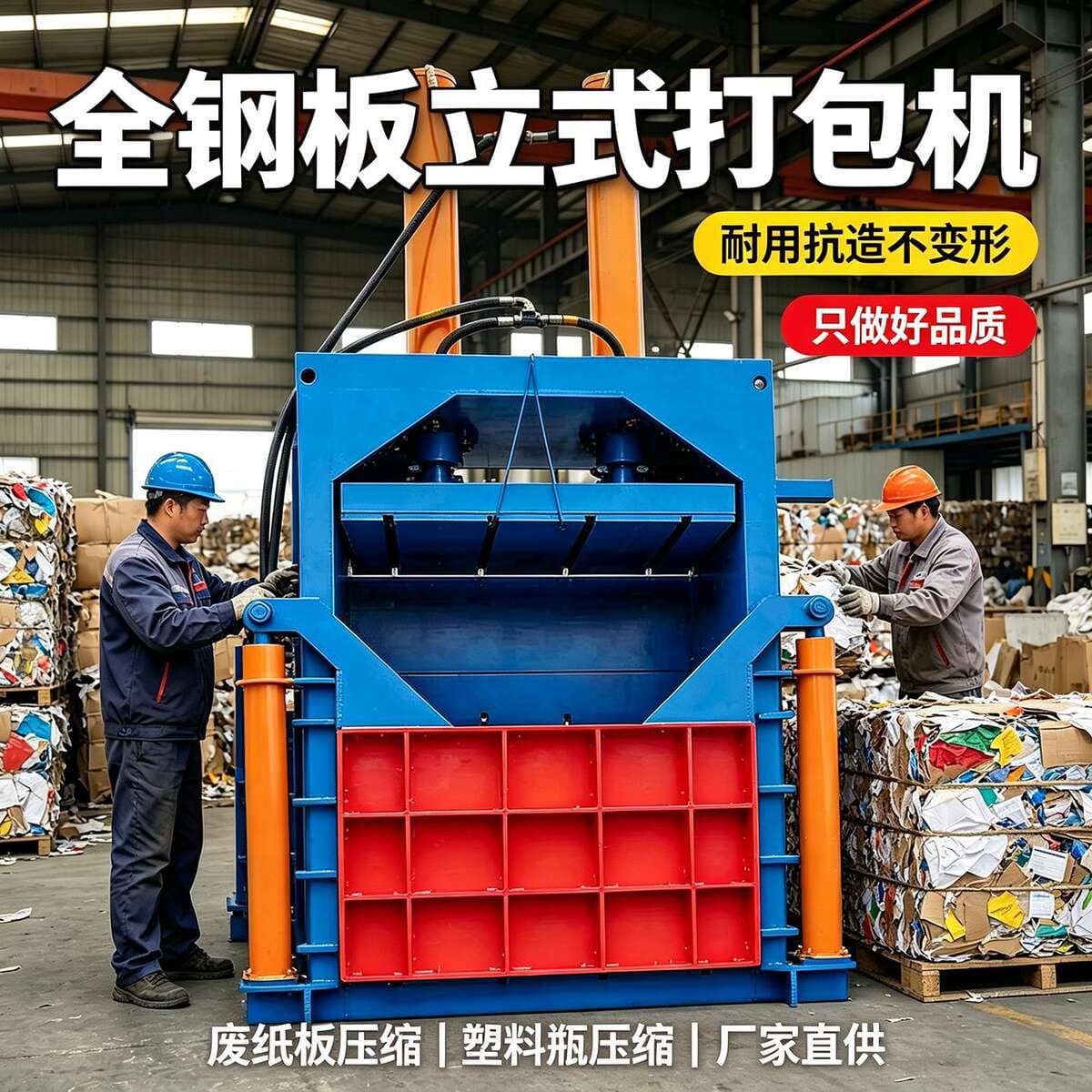 120-Ton Metal Hydraulic Baling Press Vertical Can-Busting Hydraulic Press Pictures Waste Paper Hydraulic Baling Press 3