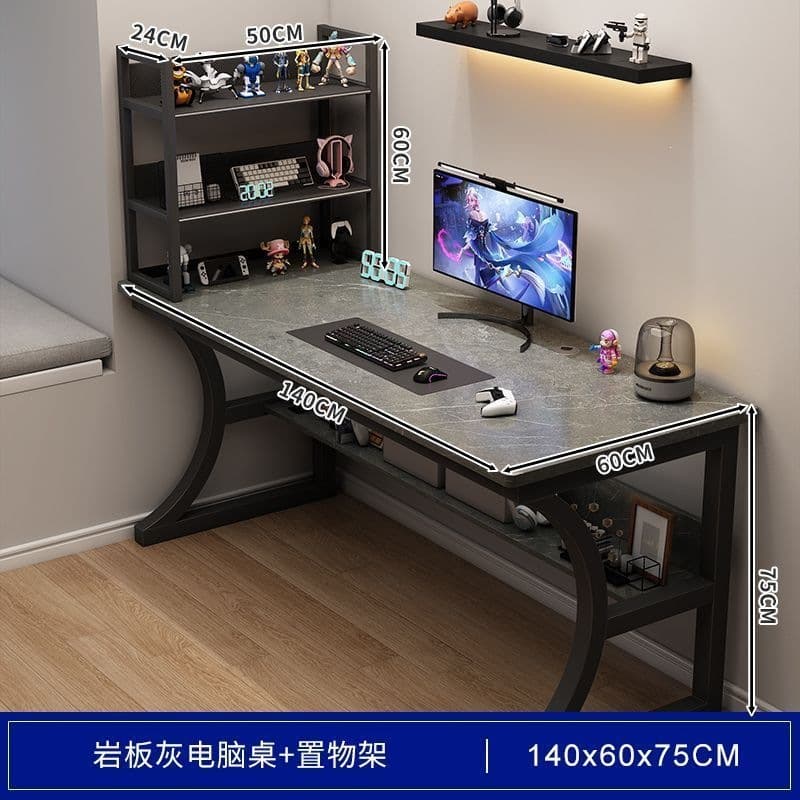 [free desktop bookshelf] slate gray 140cm