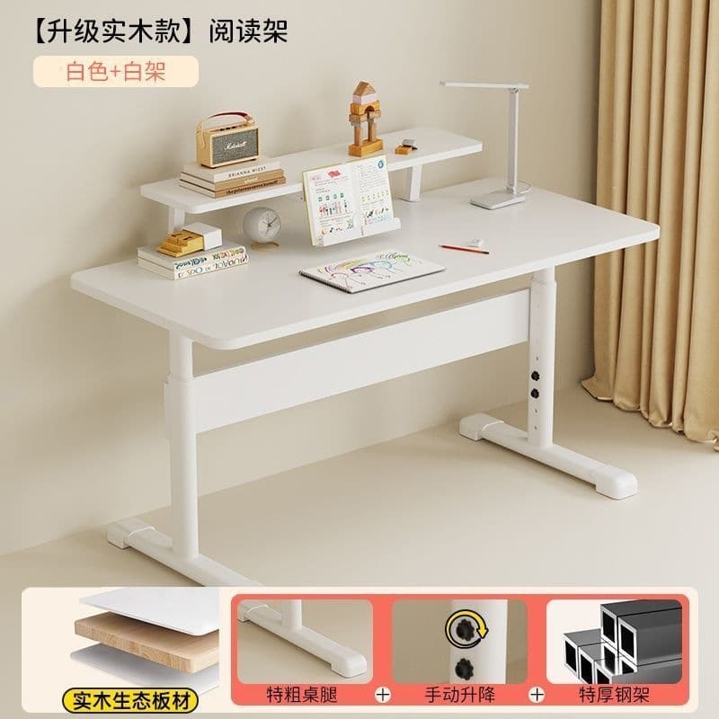 Solid wood [white shelf | white desktop | bookshelf] delivered to your door