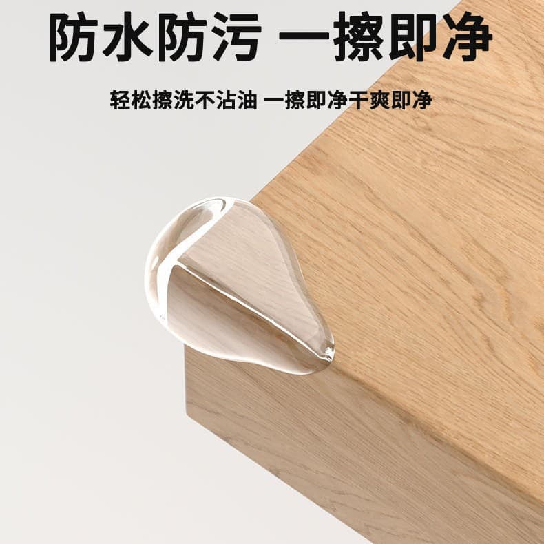 Table corner water drop style (white acrylic reinforced adhesive)