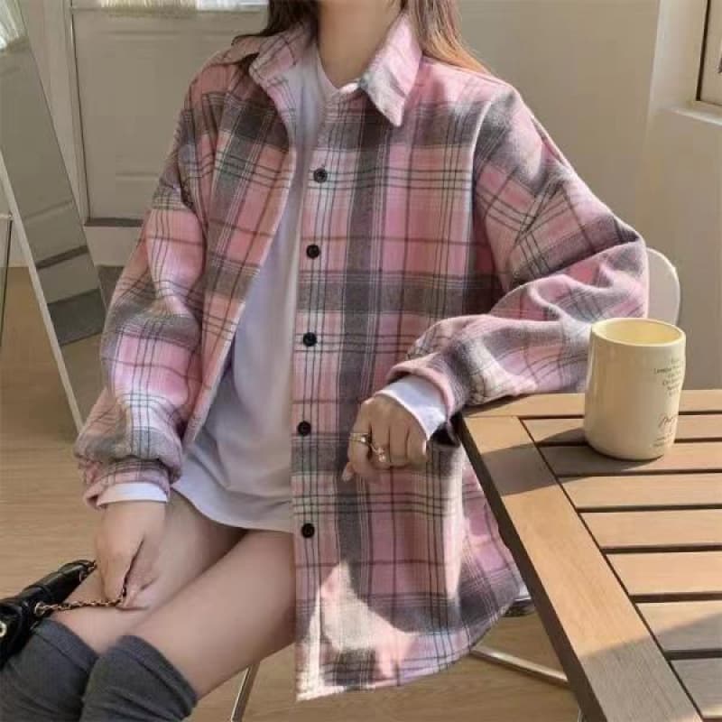 0033 pink plaid