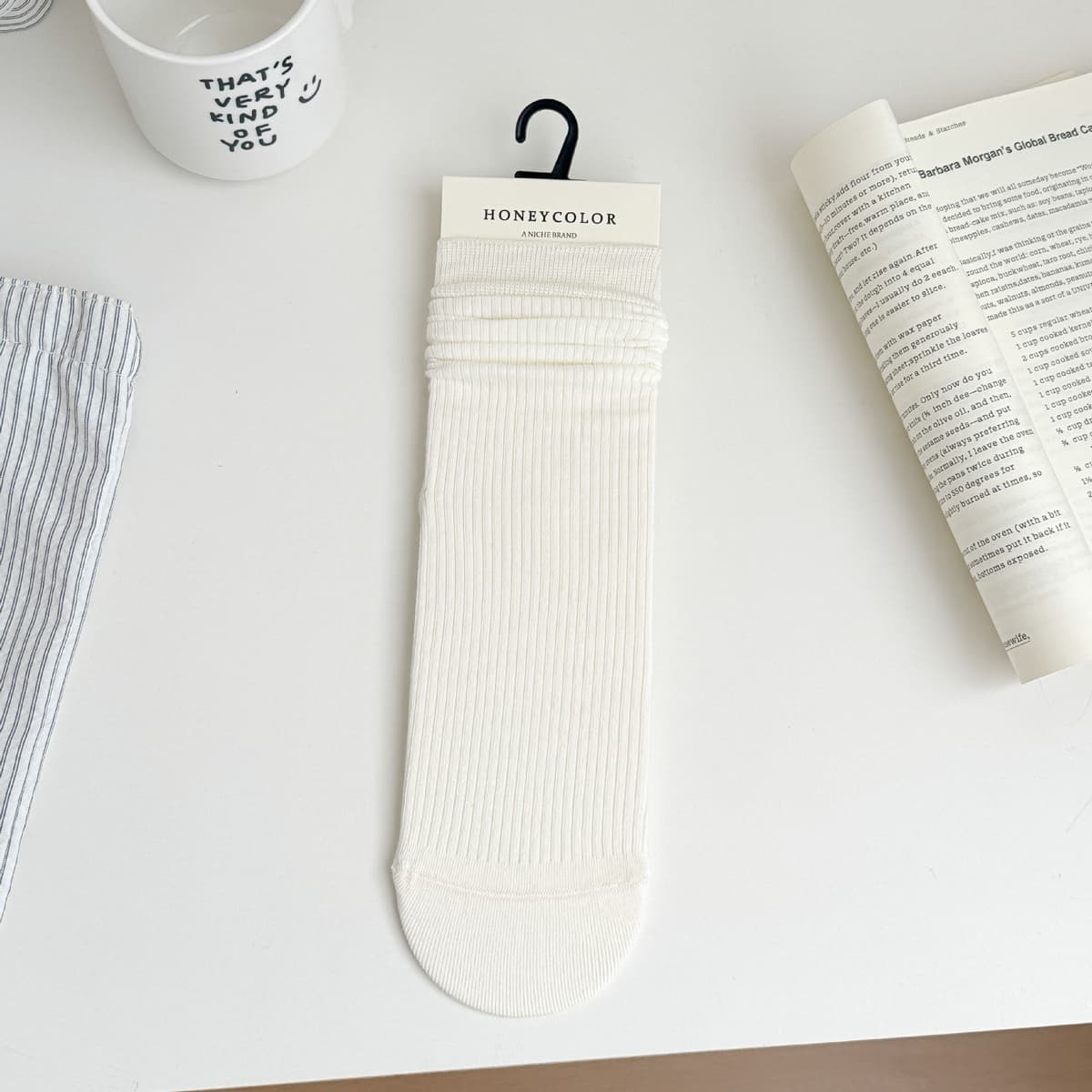 Jn【6029】pile of socks——off-white