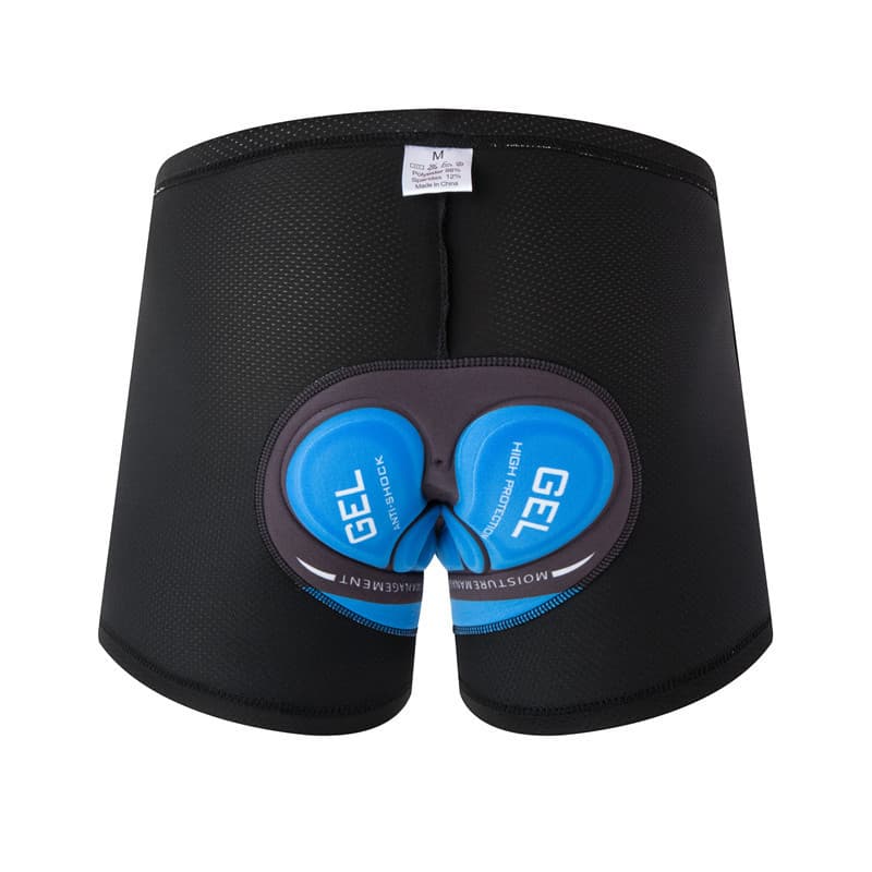 Black and blue silicone pants pad