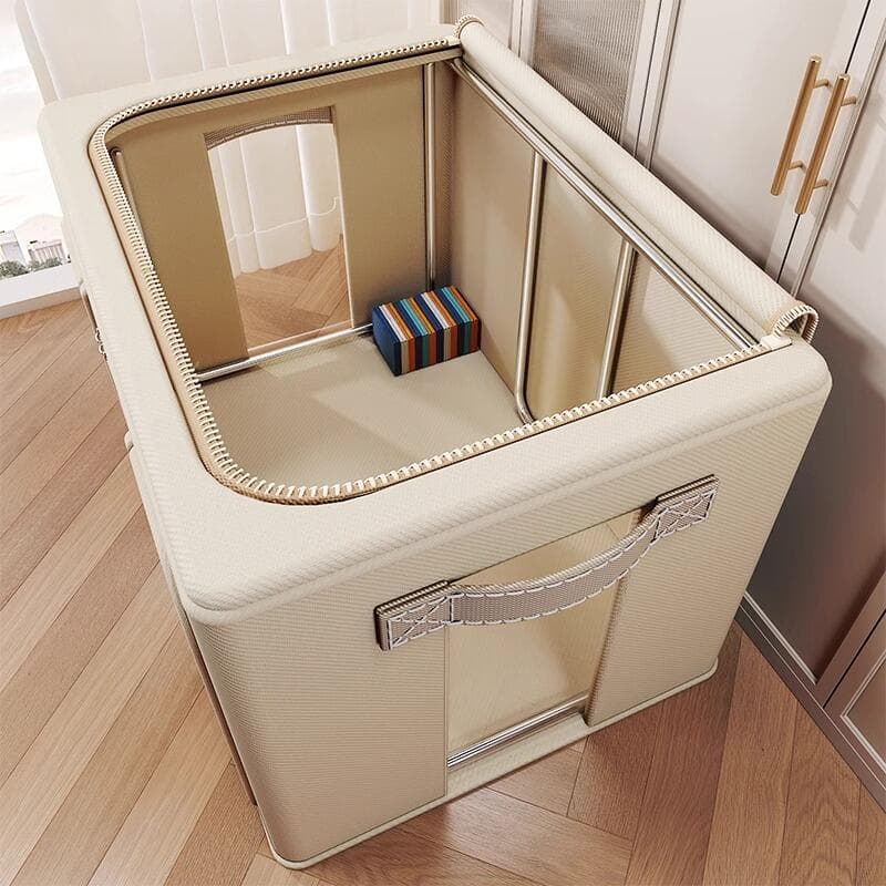 Clothes Storage Box Household Large-Capacity Quilt Clothing Box Artifact Wardrobe Organizer Fabric Storage Basket 1
