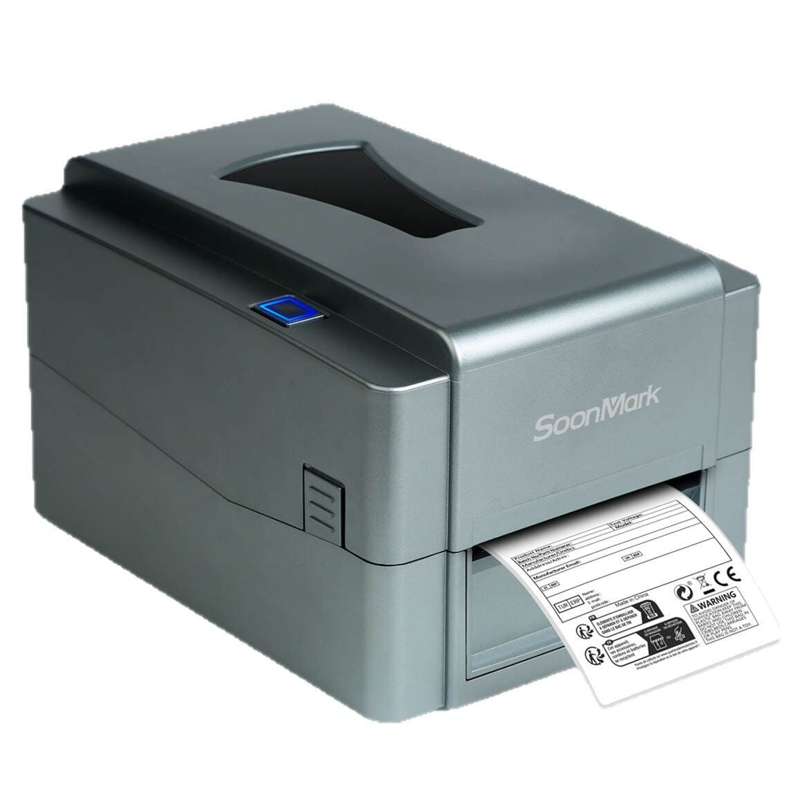 Somark 600-Point High-Definition Small Label Nameplate Silver-Coated Copper Plate Hang Tag Carbon Ribbon Thermal Transfer Label Printer 5