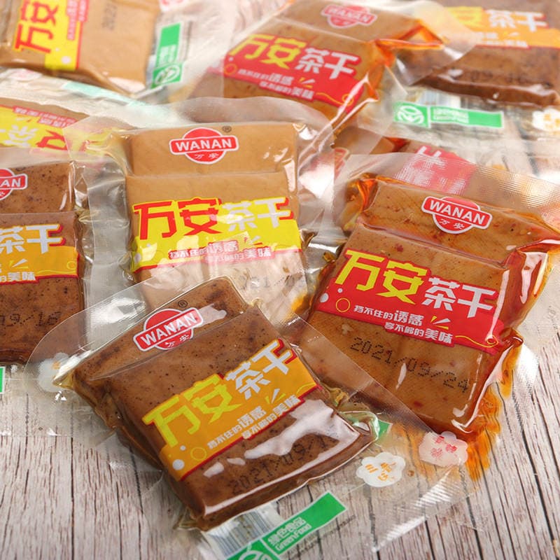 Wan'an tea dried whole bag 5kg wholesale internet celebrity casual dried tofu snack chicken sauce flavor spiced flavor spicy flavor 5