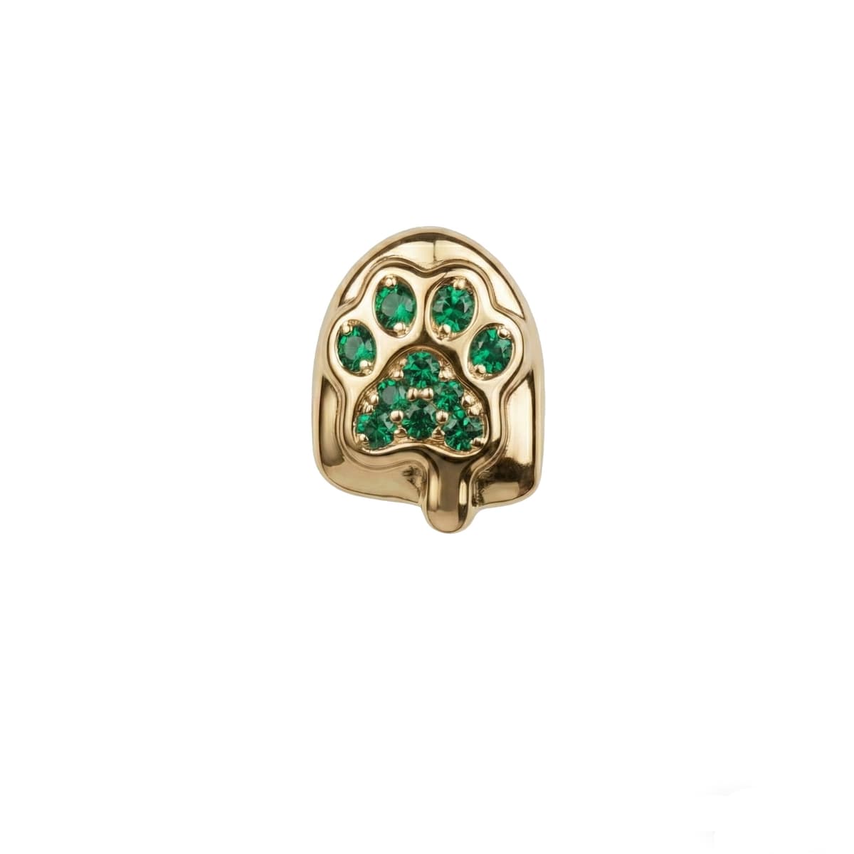 Golden footprints (emerald)
