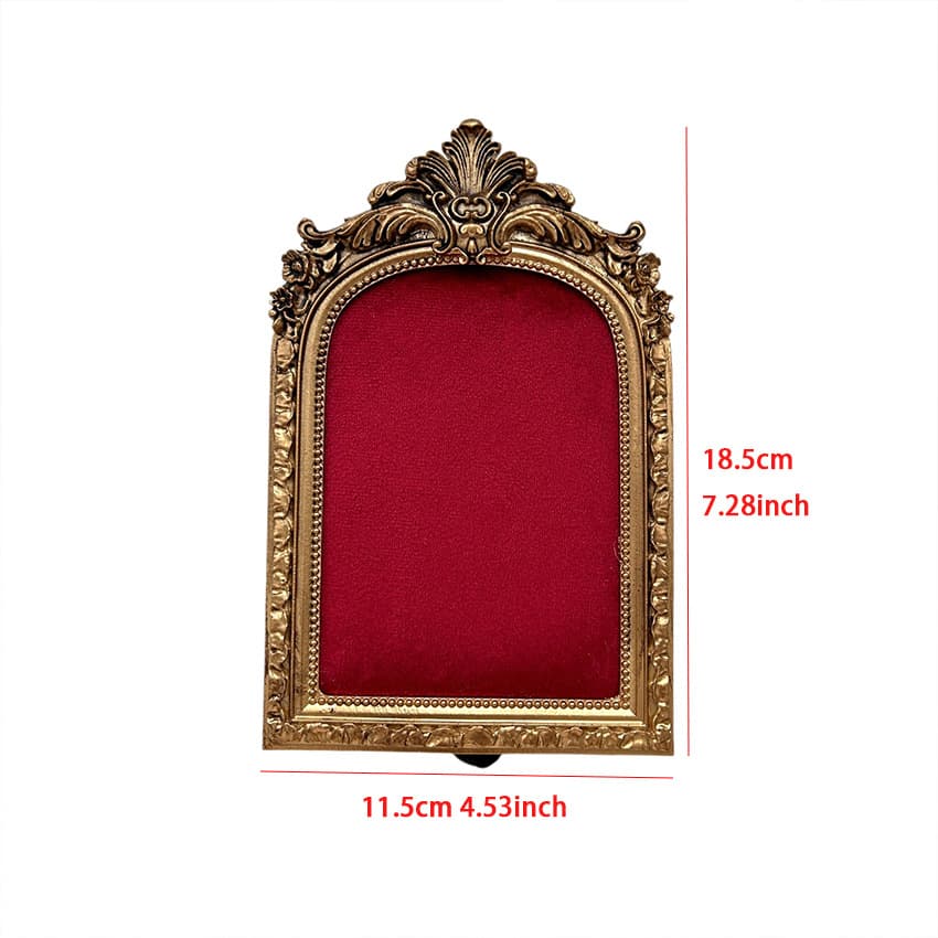 Small red photo frame