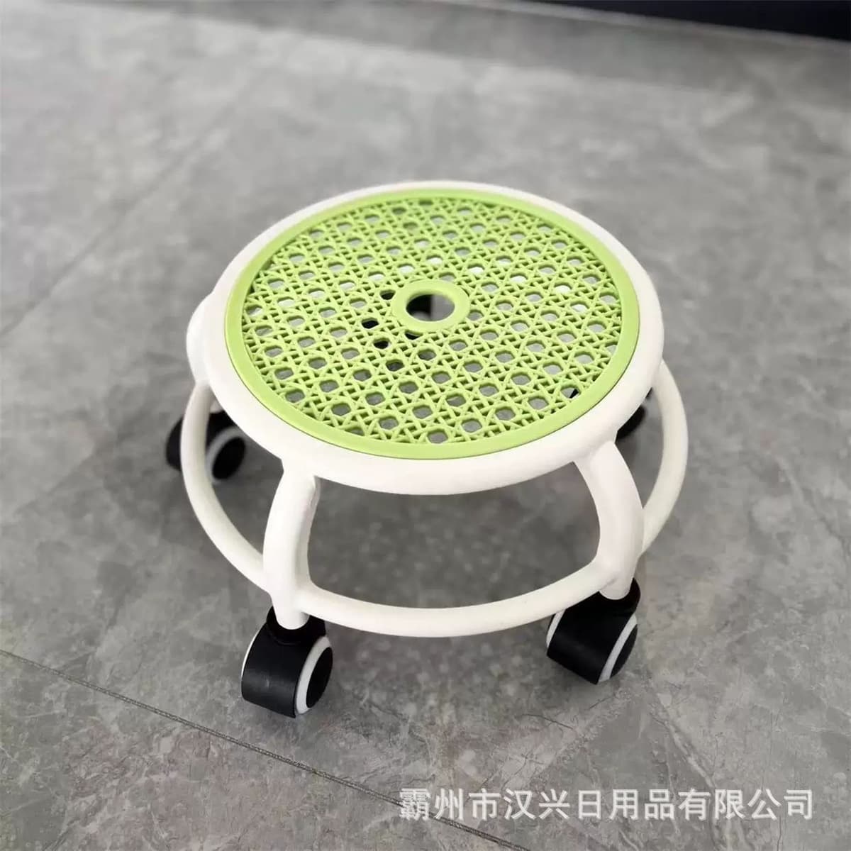 Upgraded 4-wheel model, non-slip, stable, waterproof, breathable, matcha green + [upgraded black and white silent wheels]