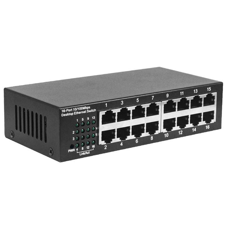 BZ1611 16 Portlu 100 Mbit/s Şəbəkə Switch (Monitorinq və Ötürmə üçün) 2