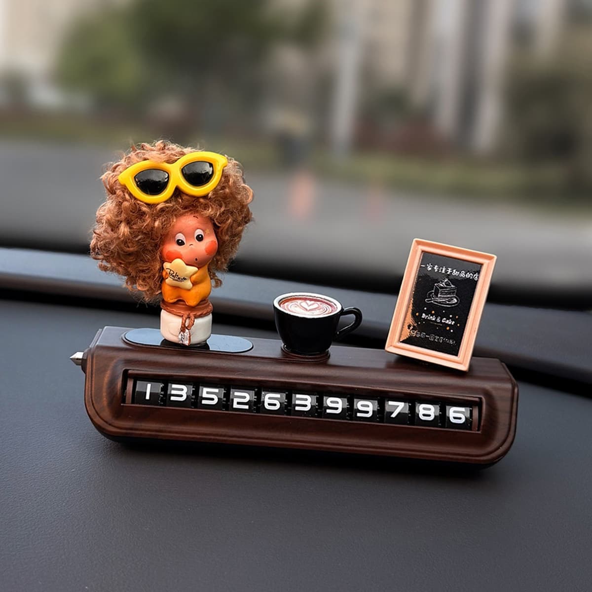 [with safety hammer] afro star wish bottle + wood grain stop sign
