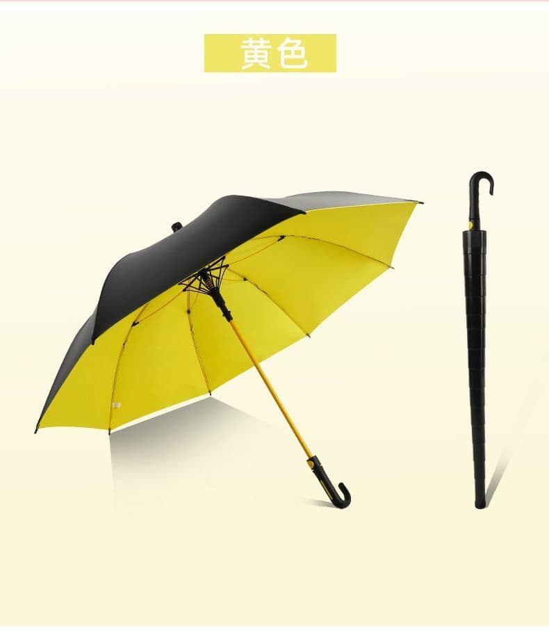 Extra-large golf waterproof cover - black vinyl, sun protection, windproof to force 10 storms - hooked design, vibrant yellow
