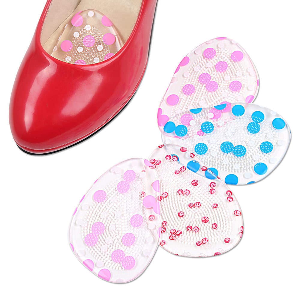 Dot Half Size Pad Women's High-top Insoles Anti-pain Crystal Sticky High Heel Non-slip Shoes Half Size Insoles Pointed Toe Front Pad 1