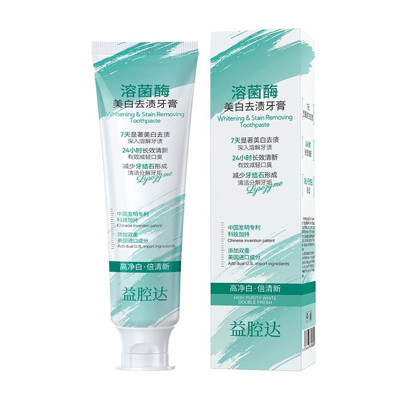 Lysozyme whitening and stain removal toothpaste 100g