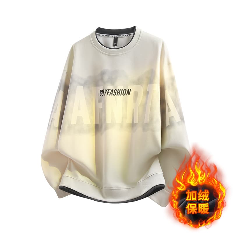 Off-white fleece-lined