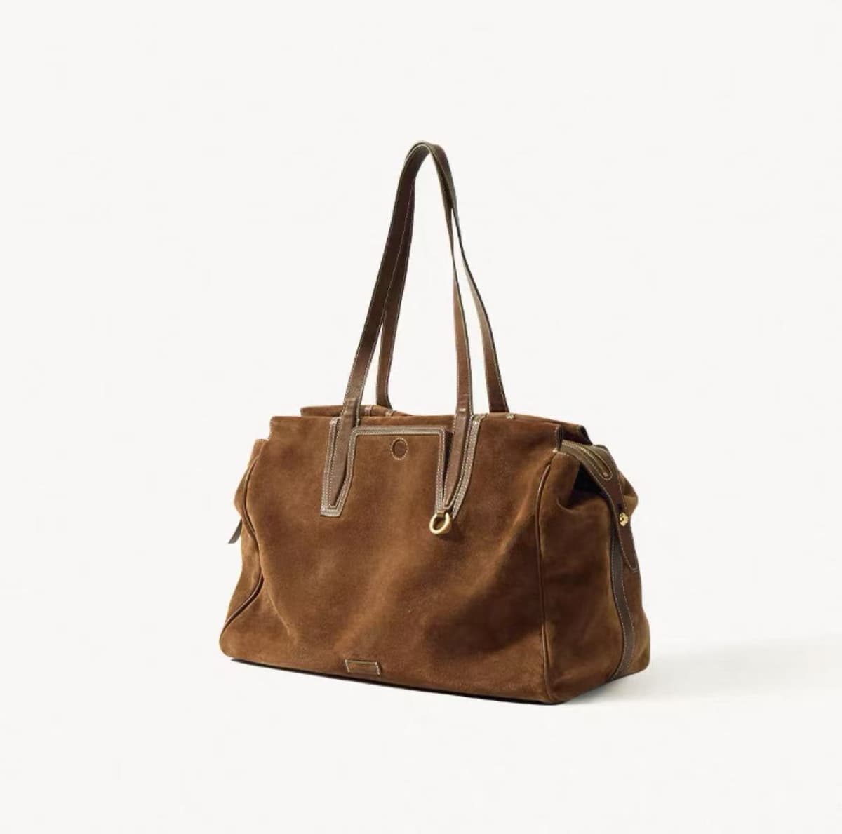 Suede tan brown medium