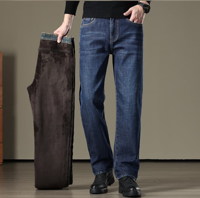 Blue fleece lined