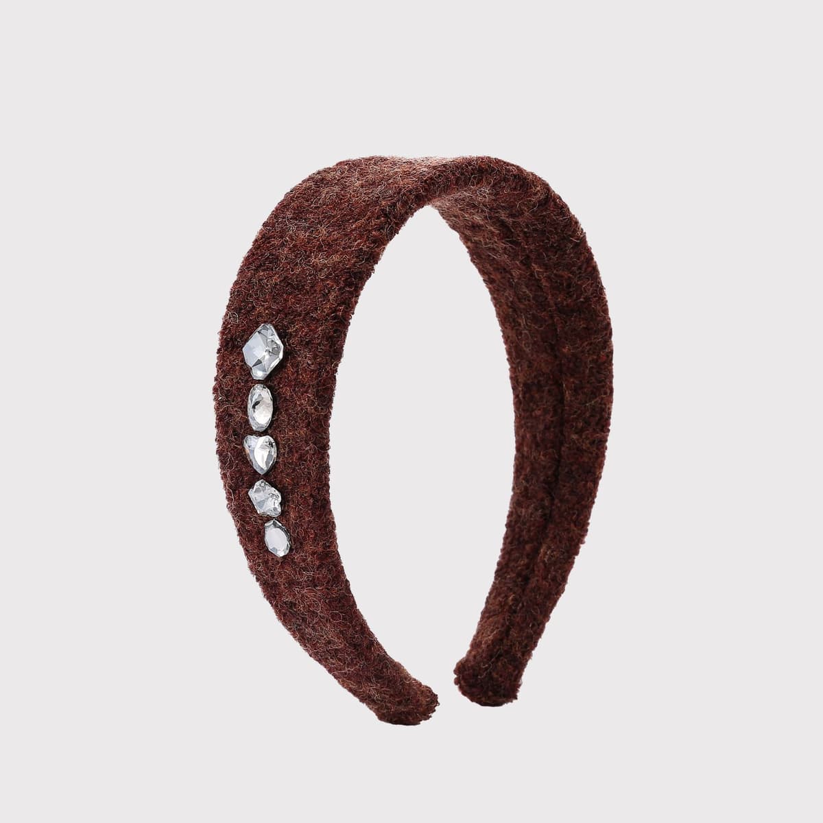 Fine diamond woolen headband