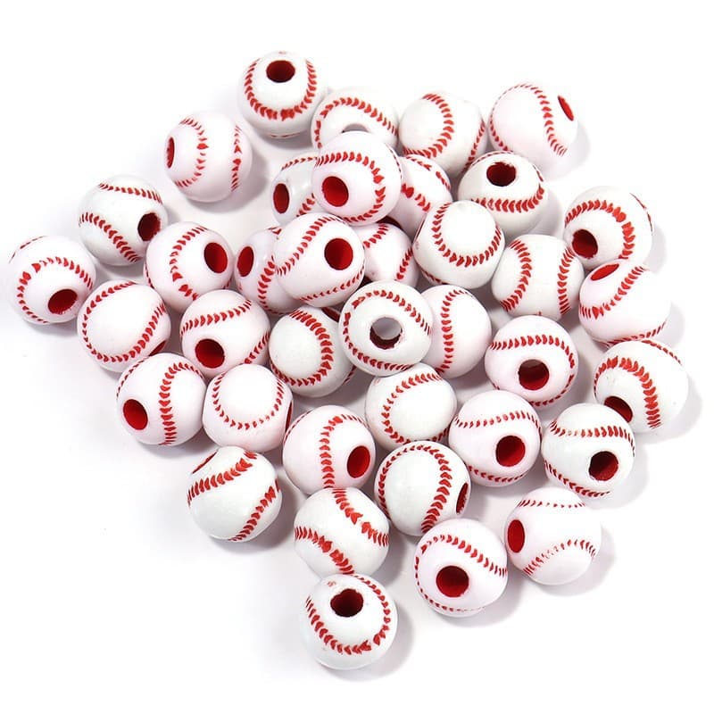 8mm white and red softball