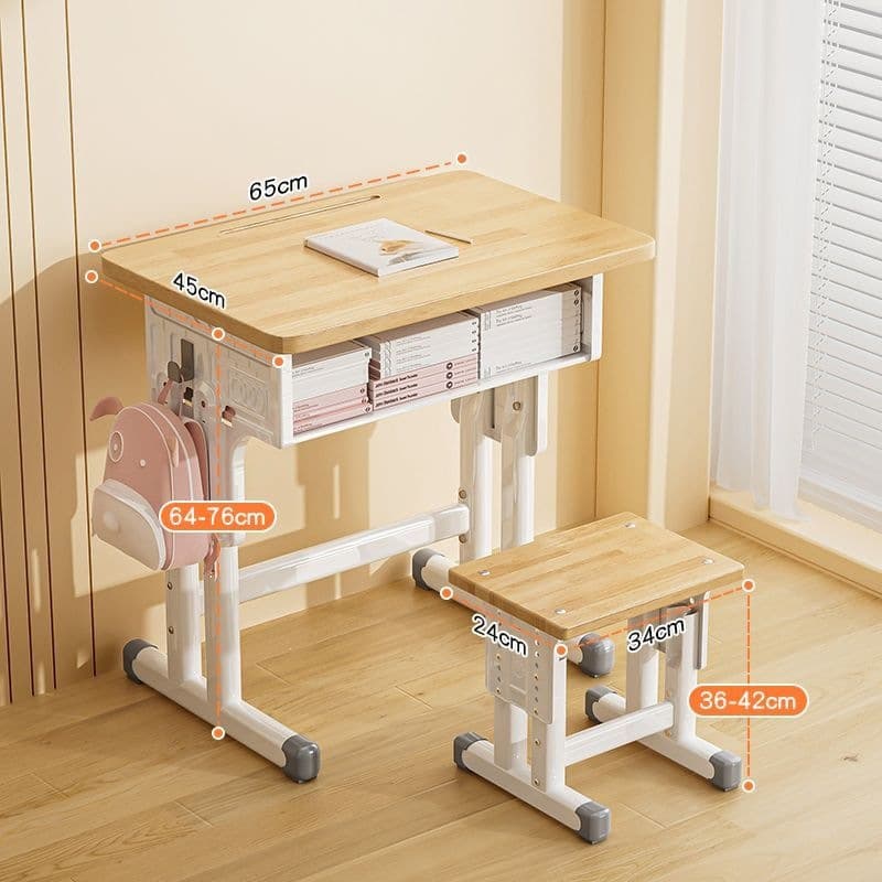 65*45 oak table and stool comes with installation tools