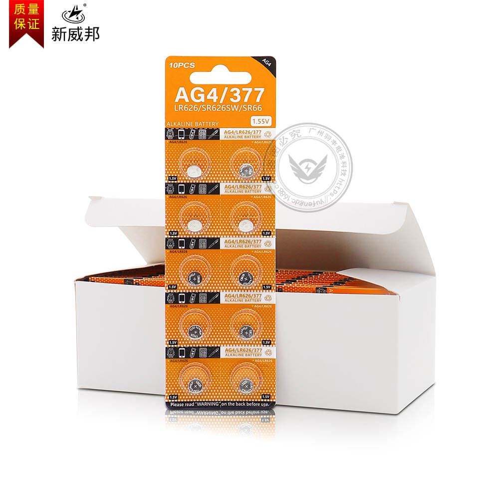 Industrial packing AG4 button cell 377 watch electronic LR626 battery 1.55V zinc manganese button battery 2