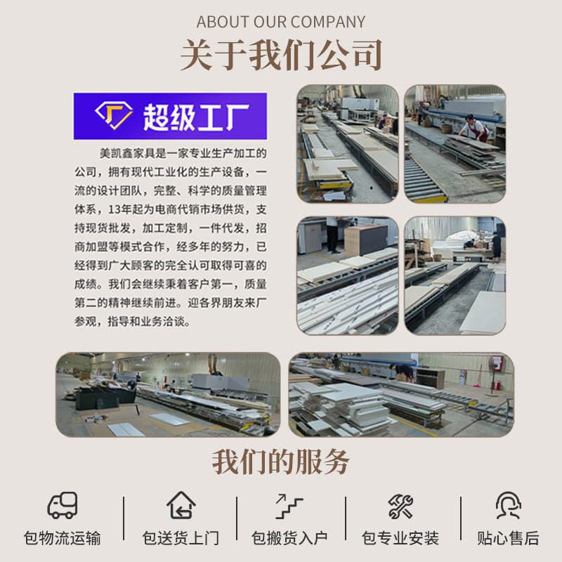 Whole House Customized Solid Wood Sideboard, Overall Light Luxury Open Oak Walk-In Closet, Bedroom Cabinet Combination Aluminum Furniture 4