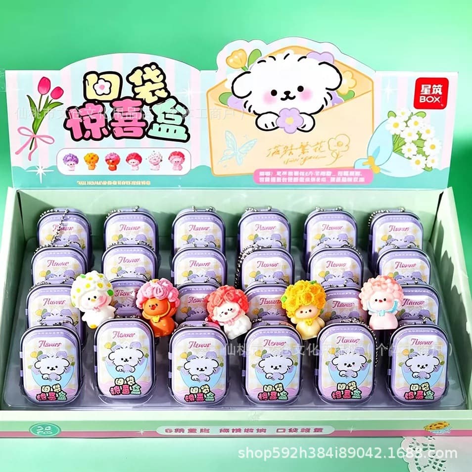 Romantic bouquet cute pet pocket surprise box