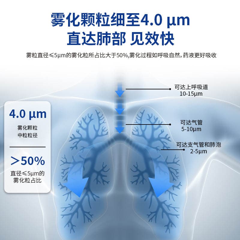Uşaqlar üçün əl tipli mikrotorlu tibbi nebulizer, evdə istifadə üçün portativ 3