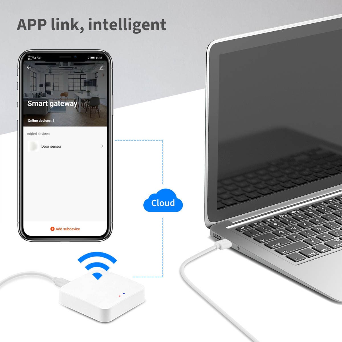Tuya Tuya Multi-Mode Gateway Smart Home Control Mini Wireless Zigbee Bluetooth Cross-Border E-Commerce Compatible 3