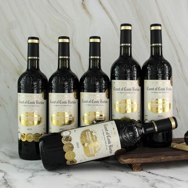 Imported red wine wholesale carved vase French dry red wine full box of wine investment agent Source factory delivery