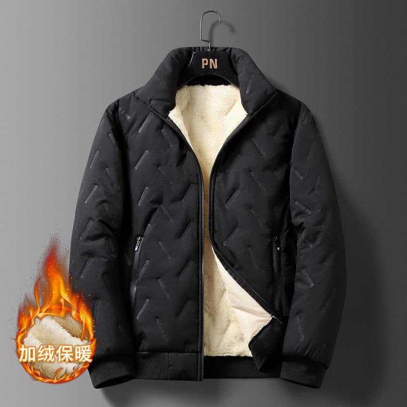 Ko lambswool cotton jacket black