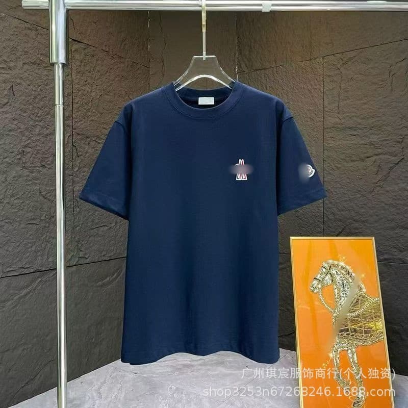 Navy blue tower label