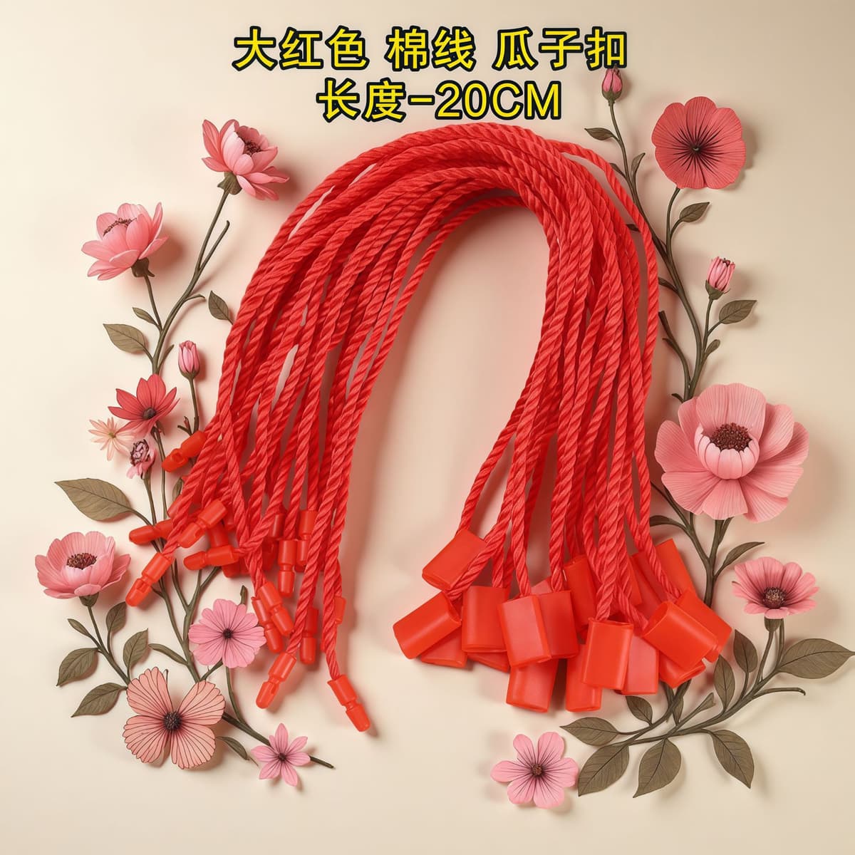 2-12# big red melon seed buckle (900 pieces/pack)