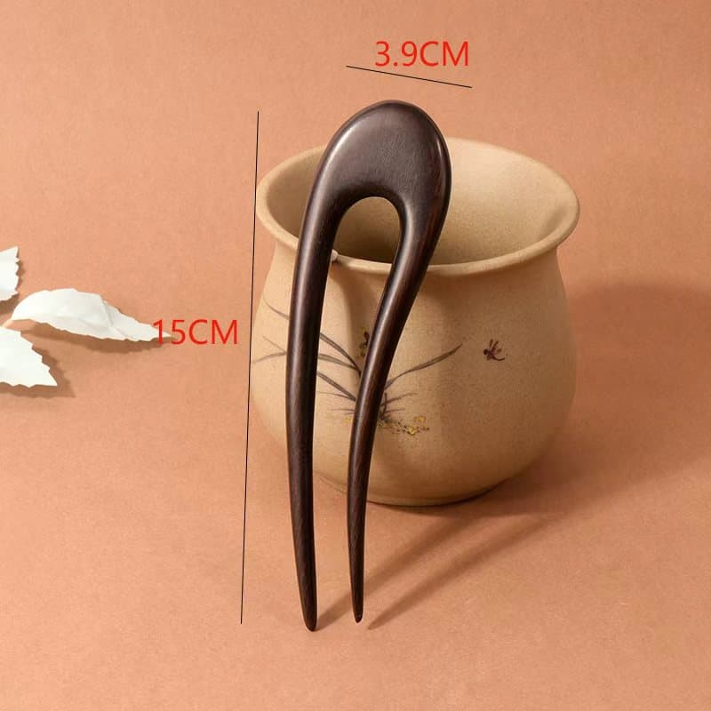 Purple sandalwood u hairpin--23 extra large styles (15cm)