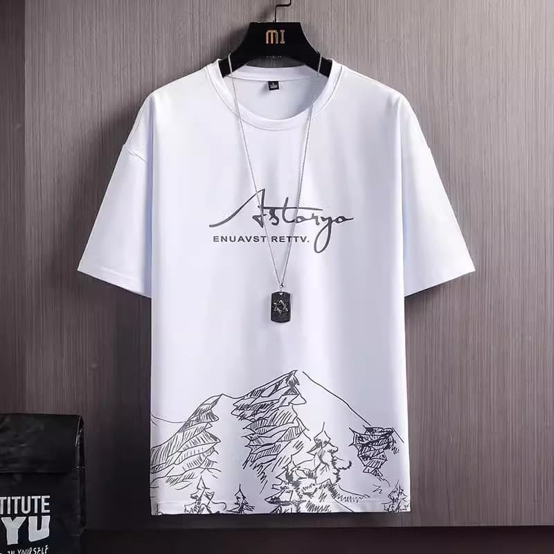 Snow mountain short sleeve t-shirt - white