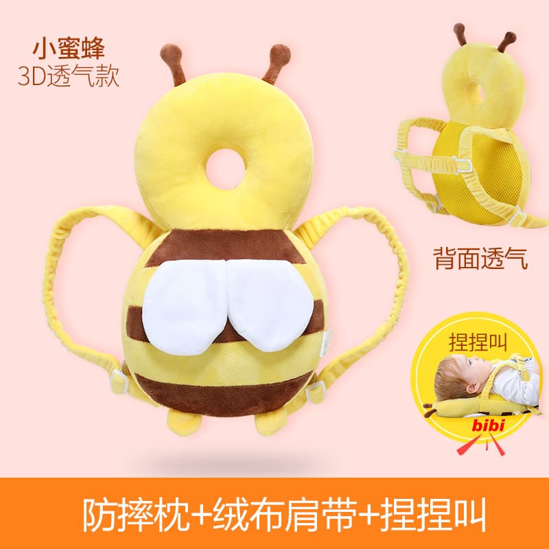 Yellow bee (3d velvet large size) + horizontal belt + pinch and scream