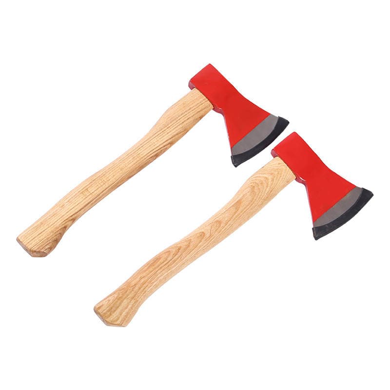 Red head wooden handle axe spot wholesale wood axe home chopping wood axe steel axe fire camping axe 5