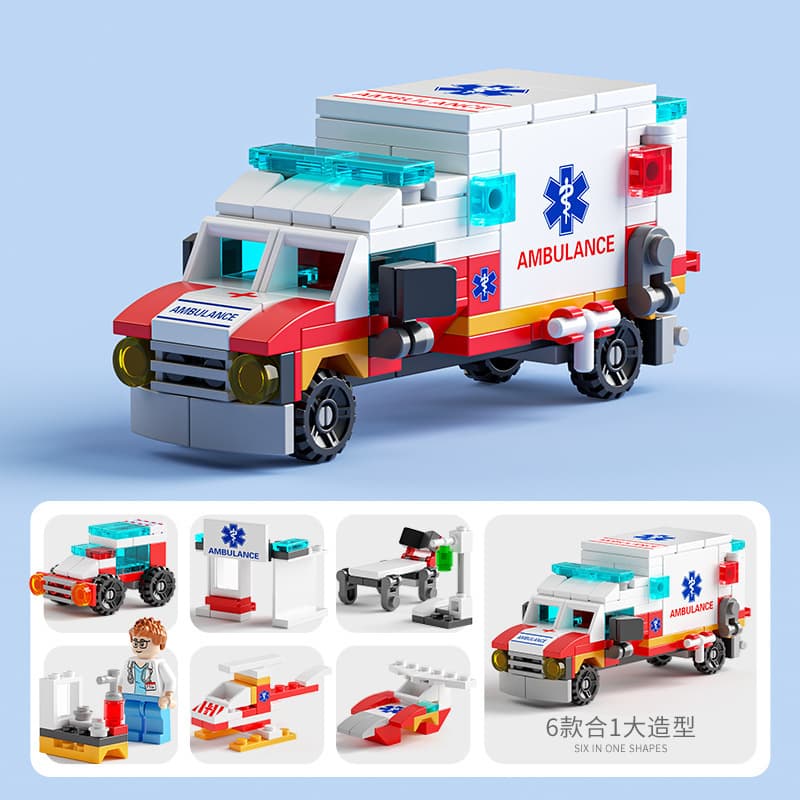 6 in 1 ambulance 122PCs