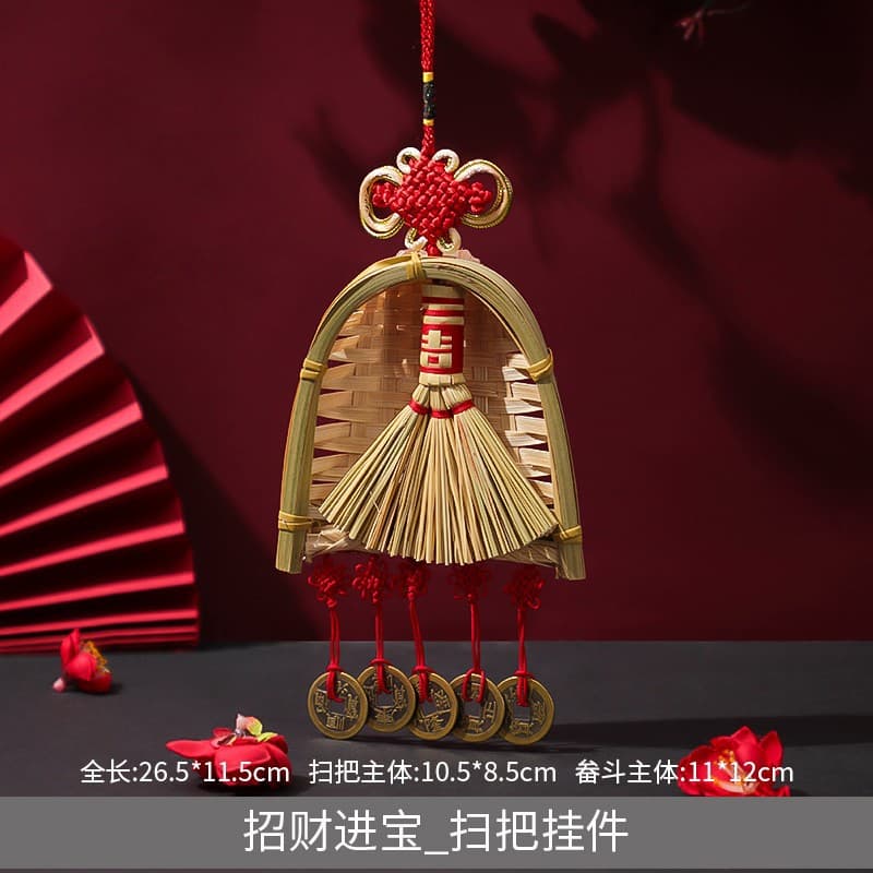 【lucky charm】housewarming broom ornament