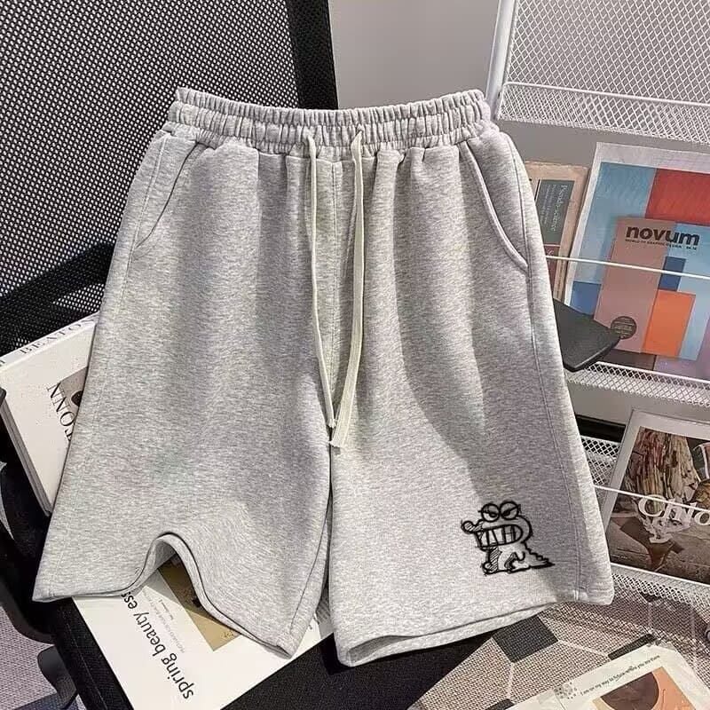 Little crocodile hemp shorts gray