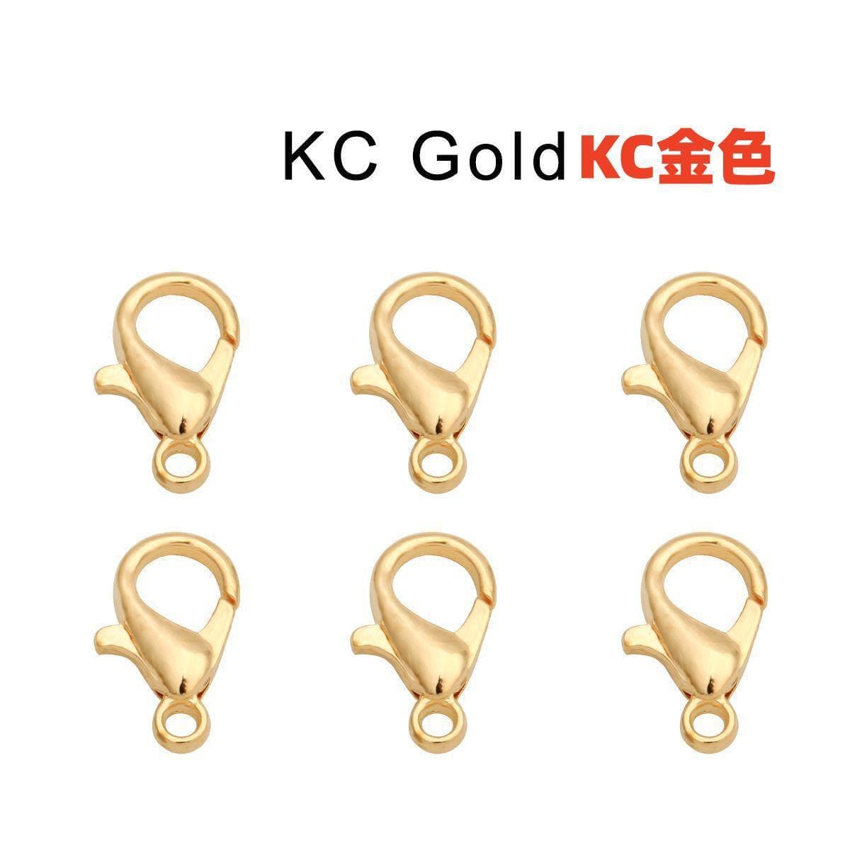P19#[10mm lobster clasp: kc gold