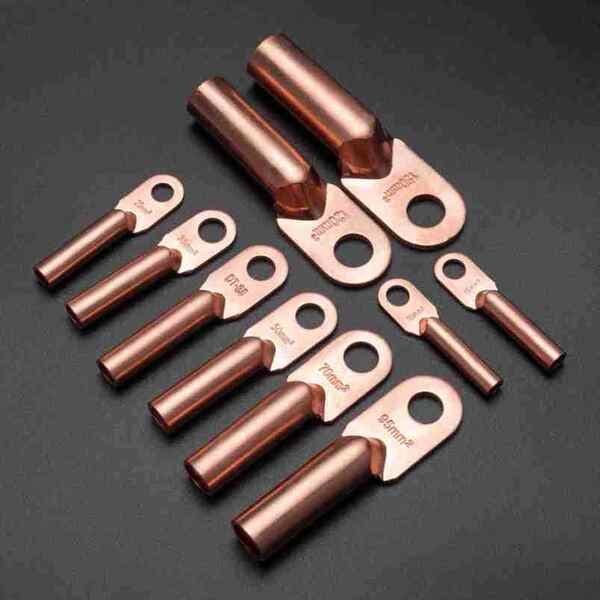 Factory Direct Supply Dt Copper Nose Square Terminal Block Copper Connector Wire Lug Copper Tinned Factory Standard Copper Tube Wiring