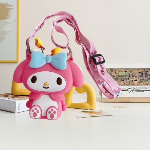 Melody full body coin purse rose red
