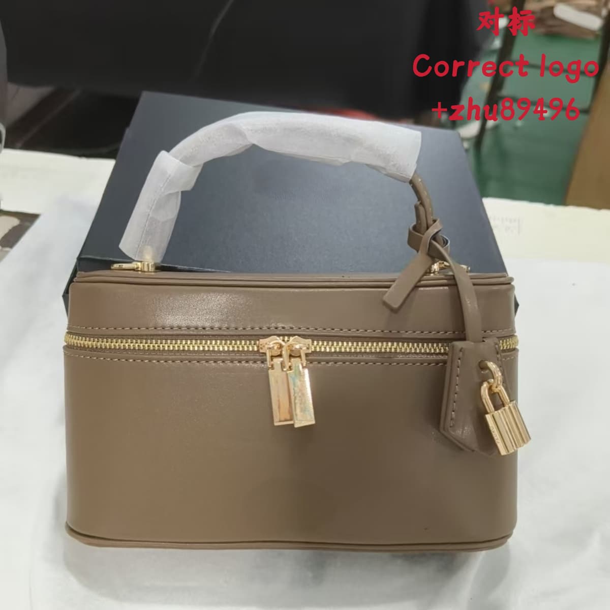Gray green with gift box